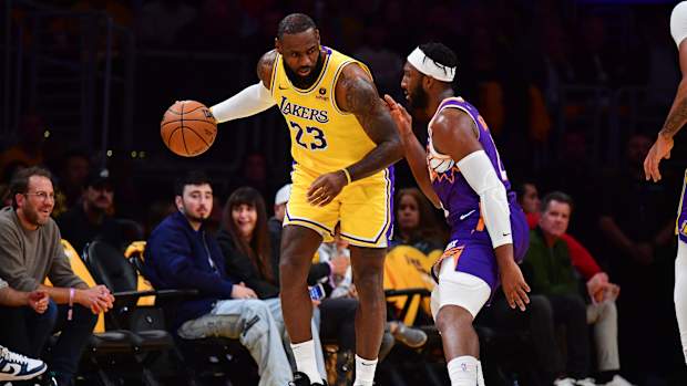 lebron james josh okogie suns